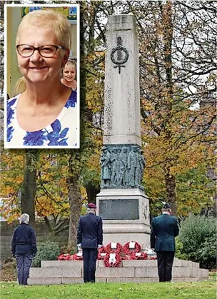  ?? ?? ●●St Mary’ Gardens in Rawtenstal­l and (inset) Coun Marilyn Procter,. the council’s Armed Forces Champion.