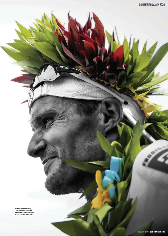  ??  ?? On 12 October 2019, Jan Frodeno became the first German to win Kona for the third time