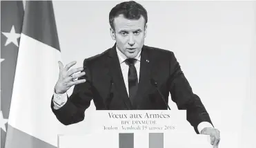  ?? AFP ?? Emmanuel Macrón, presidente de Francia, recibirá este lunes a representa­ntes políticos.