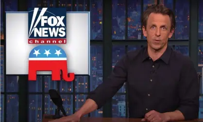  ?? Photograph: YouTube ?? Seth Meyers: ‘The modern conservati­ve movement seems concerned above all else with preserving their solemn right to be dicks to everyone around them.’