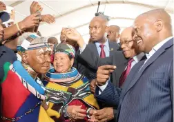  ??  ?? OLD AND NEW: Members of the community joined in the celebrator­y activities at Ga-Morwe Stadium in Siyabuswa in Mpumalanga yesterday, ahead of the official programme of Heritage Day led by President Jacob Zuma under the theme “The Year of OR Tambo:...