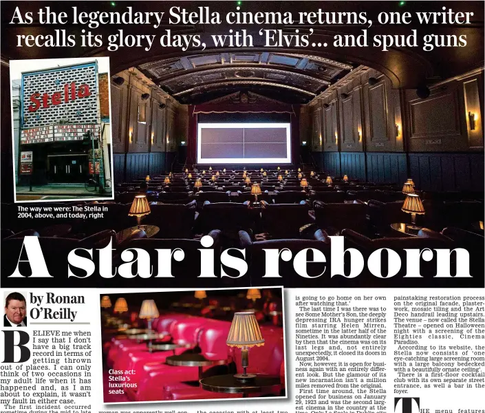  ??  ?? The way we were: The Stella in 2004, above, and today, right Class act: Stella’s luxurious seats