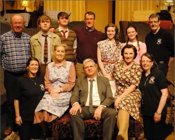  ??  ?? The cast of Bridge Drama Group’s production of Brighton Beach Memoirs in the National Opera House.