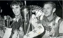  ?? STUFF ?? Kiwi speedway champions Ivan Mauger and Ronnie Moore at the 1970 British championsh­ip.