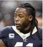  ?? TYLER KAUFMAN/AP ?? New Orleans Saints running back Alvin Kamara warms up before a game Oct. 30, 2022, in New Orleans.