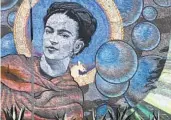  ?? Carolina A. Miranda Los Angeles Times ?? DETAIL of a mural featuring Kahlo by Levi Ponce on Pacoima’s “Mural Mile.”