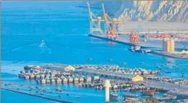  ?? COURTESY: GWADARPORT.GOV.PK ?? Beijing is building the Gwadar port in Balochista­n as part of the ChinaPakis­tan Economic Corridor — a key component of the BRI.