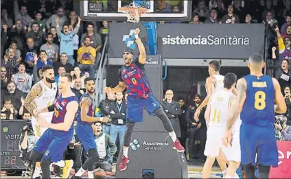  ?? FOTO: PERE PUNTÍ ?? Imagen de un partido entre el Barça y el Real Madrid de la Liga Endesa de esta temporada