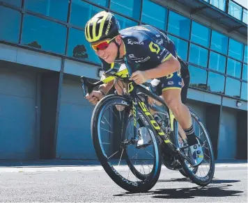  ?? Picture: MICHAEL KLEIN ?? READY TO ROLL: Sprint star Caleb Ewan finally gets his Tour de France chance.