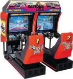  ??  ?? DaytonaUSA remains one of the best-selling coin-ops of all time, and the most lucrative sit-down cabinet ever. The series returned to Japanese arcades last year