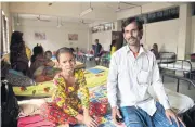  ?? AFP ?? Sahana Khatun and her father Mohammad Shahjahan at The Dhaka Medical College Hospital in Dhaka on Jan 30.