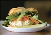  ?? BILLY SCHUERMAN /STAFF ?? The chicken salad sandwich at Tastefully Philly Cafe is not to be missed.