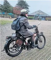  ?? ?? Dave Masters on his 1911 Veloce.