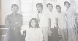  ??  ?? 1972: With Internal Auditors after I joined Del Monte