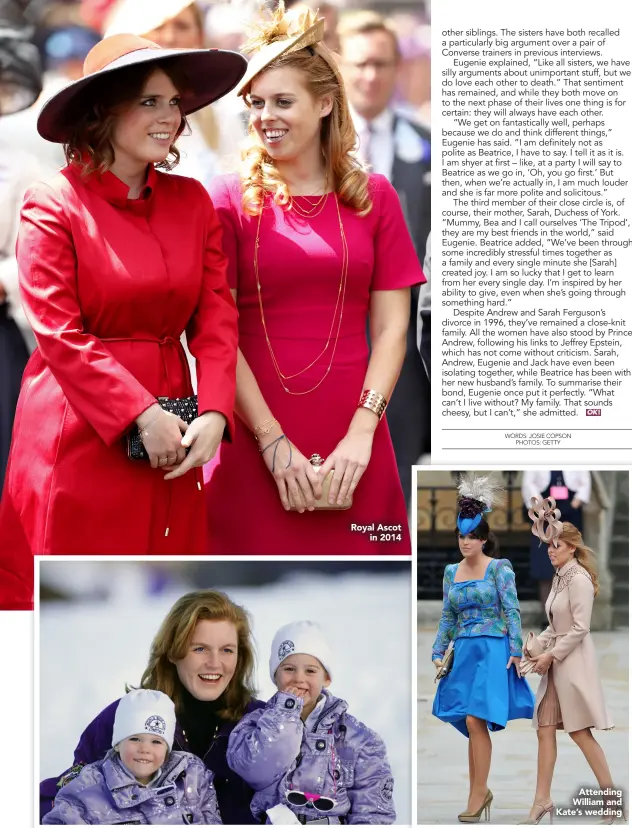  ??  ?? Royal Ascot in 2014
Attending William and Kate’s wedding