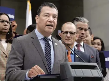  ?? Rich Pedroncell­i Associated Press ?? ALEX PADILLA’S Senate seat will be up for grabs in 2022, giving him a short time to set up shop in Washington and launch what could be a competitiv­e race. Possible rivals include Reps. Adam Schiff and Katie Porter.