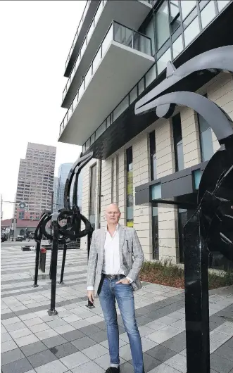  ?? WIL ANDRUSCHAK/FILES ?? Toronto real estate Developer Brad Lamb, outside his 6th and Tenth condo, says the Beltline reminds him of King West in Toronto in 2004 with its party scene and great restaurant­s.