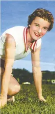  ?? CLEMENT FAMILY ?? Diane Clement was 20 when she competed for Canada as a runner at the 1956 Summer Olympics in Australia.