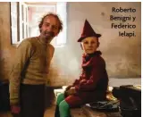  ??  ?? Roberto Benigni y Federico Ielapi.