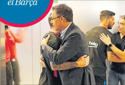  ?? FOTO: FCB ?? Bartomeu quiere crear una nueva figura que le permita tener un contacto mucho más fluido con la primera plantilla