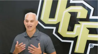  ?? RICH POPE/ORLANDO SENTINEL ?? UCF athletics director Terry Mohajir shared last month that UCF will officially join the Big 12 and start competing in the Power Five league for the 2023 football season.