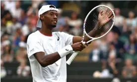  ?? Photograph: Shaun Botterill/Getty Images ?? Christophe­r Eubanks of United States enjoyed a breakthrou­gh run to the second week of Wimbledon earlier this year.