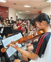  ?? ?? aiss students hard at work during rehearsals. — aspiration internatio­nal Secondary School (aiss)