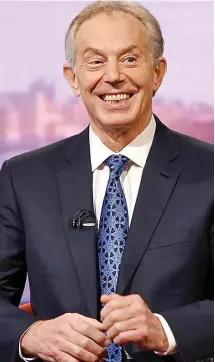  ??  ?? Admission: Mr Blair on The Andrew Marr show