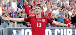  ?? AFP file ?? united States’ Christian Pulisic is keenly looking forward to the clash against mexico. —