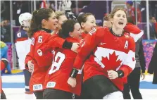  ?? JEAN LEVAC/POSTMEDIA NEWS ?? Hayley Wickenheis­er was inducted into the Hockey Hall of Fame in 2019, after inspiring millions.
