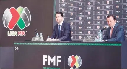  ?? ?? ▮ El presidente de la Liga MX, Mikel Arriola, anunció los cambios que vienen a corto plazo en el futbol mexicano.