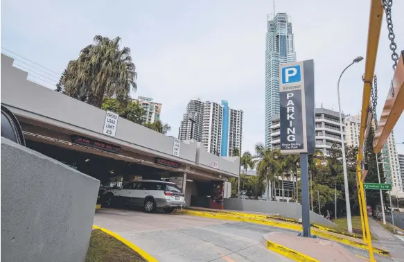  ?? Picture: JERAD WILLIAMS ?? The Bruce Bishop car park has 1640 spaces – 40 per cent of all car parking in Surfers Paradise.