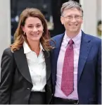  ??  ?? Charity: Melinda and Bill Gates