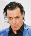  ?? Foto: dpa/Jens Kalaene ?? Till Lindemann sorgt mit einem lyrischen Text für Aufregung.