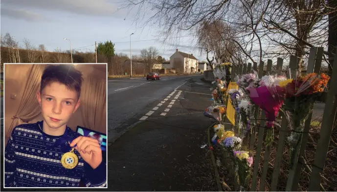  ??  ?? Steven ‘Stevo’ Mcilquham died on New Year’s Day after being struck as he crossed Alexander Street in Wishaw, above