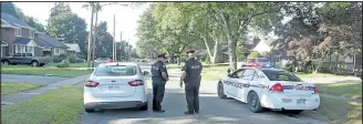  ?? MIKE DIBATTISTA/ POSTMEDIA NETWORK ?? Three people are wanted by police in connection with a stabbing incident that took place in Niagara Falls Thursday night.