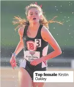  ??  ?? Top female Kirstin Oakley