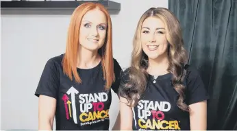  ??  ?? Ashlea and Molly show off their new looks after makeovers to raise awareness for Stand Up To Cancer.