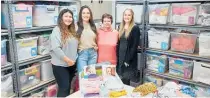  ?? Photo / David Beck ?? Pregnancy Help Taupo¯ volunteers Jill Perea (left), Tayla Henry, Jeanette Kirikau and branch coordinato­r Ellie Godwin.