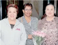  ??  ?? María Inés Carrete, Marcia Landeros y Eugenia Carrete.