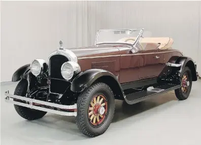  ??  ?? The 1927 Marmon Speedster had its roots in a U.S. Midwest machinery company that went on to produce tony automobile­s from 1902 until the Depression.