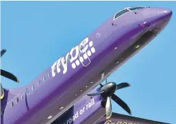  ??  ?? FlyBe shares have halved in value over the past month.