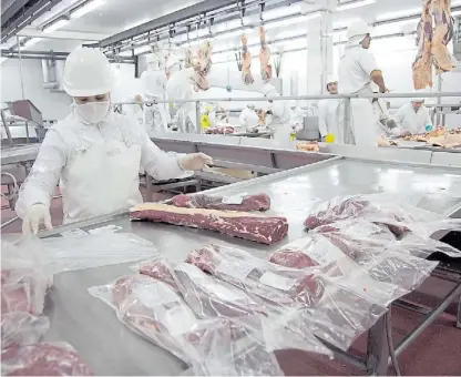  ??  ?? Fresquita. Argentina volvió recienteme­nte al top ten de exportador­es de carne, tras estar en el 17° puesto.