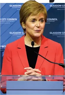  ??  ?? Outcome: Nicola Sturgeon is in a ‘weaker position’