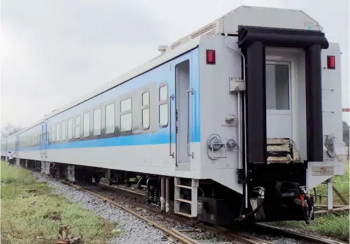  ?? PHOTO: ?? Newly acquired five 68-seater air-conditione­d coaches by the Nigeria Railway Corporatio­n in Lagos yesterday.
NAN
From Abdullatee­f Aliyu, Ilorin
By Daniel Adugbo