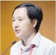  ??  ?? He Jiankui