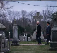  ?? (The Washington Post/Sarah Silbiger) ?? President-elect Joe Biden leaves a church service at St. Joseph on the Brandywine Catholic Church in Wilmington, Del., on Dec. 26.