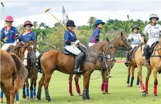  ?? F.E. ?? El torneo fue presidido por la empresaria y amante del polo Carolina Rainer de Matos, en colaboraci­ón con el director de Casa de Campo Polo, Fernando Arata, y Patricia Panzarasa, directora del Circuito de Polo Femenino en Argentina.