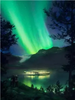  ??  ?? The Svart hotel will give its guests a totally unique way to experience the fjords and the Northern Lights