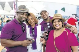  ??  ?? The Pinotage & Biltong Festival, held at Perdeberg Cellar in Cape winelands on Saturday, proved a treat for wine lovers.